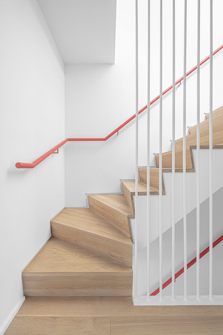 Zoe Wetherall / Interior Architecture / Red Stairwell