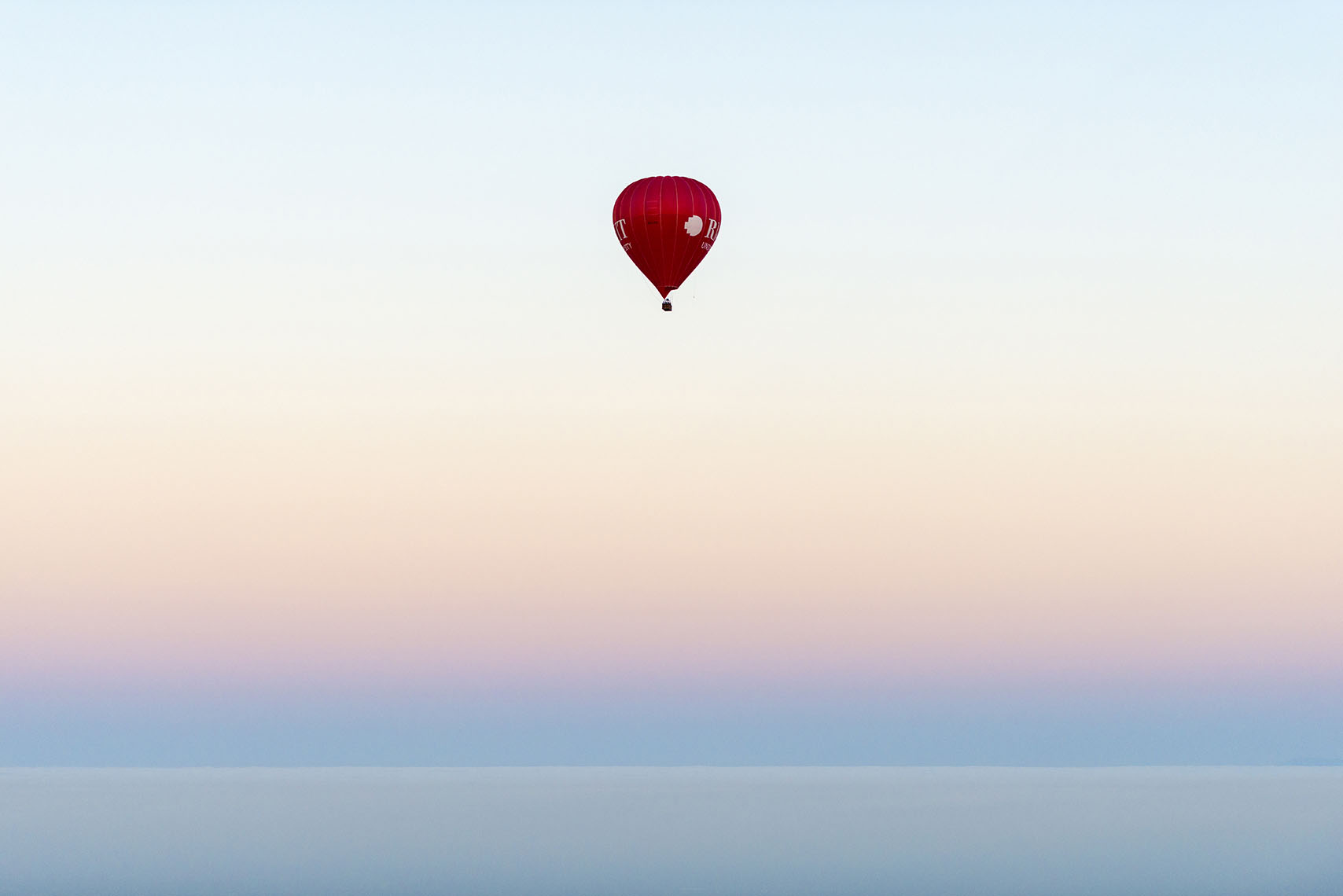 Aerial Landscape Red Balloon