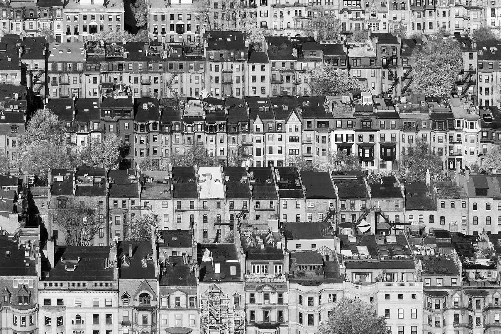 Zoe Wetherall / Aerial Cityscape / Boston Houses