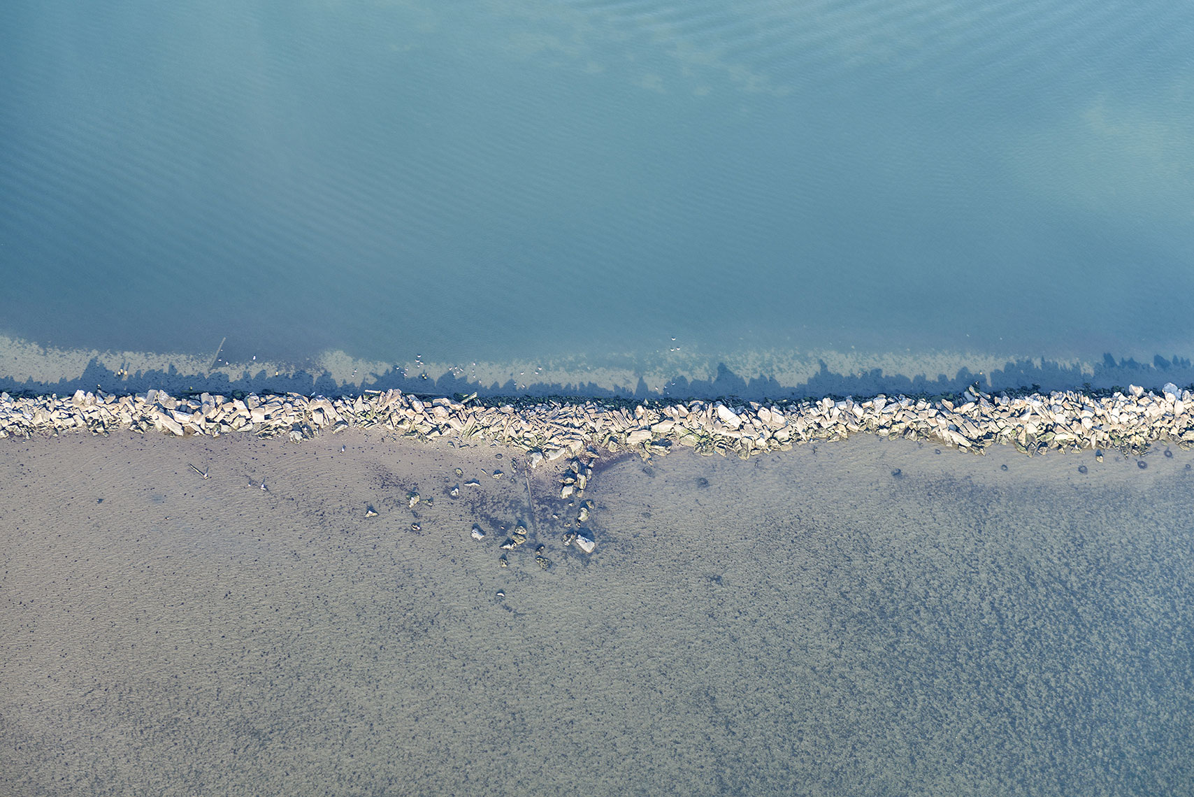 Zoe Wetherall / Aerial Landscape / Line of Rocks